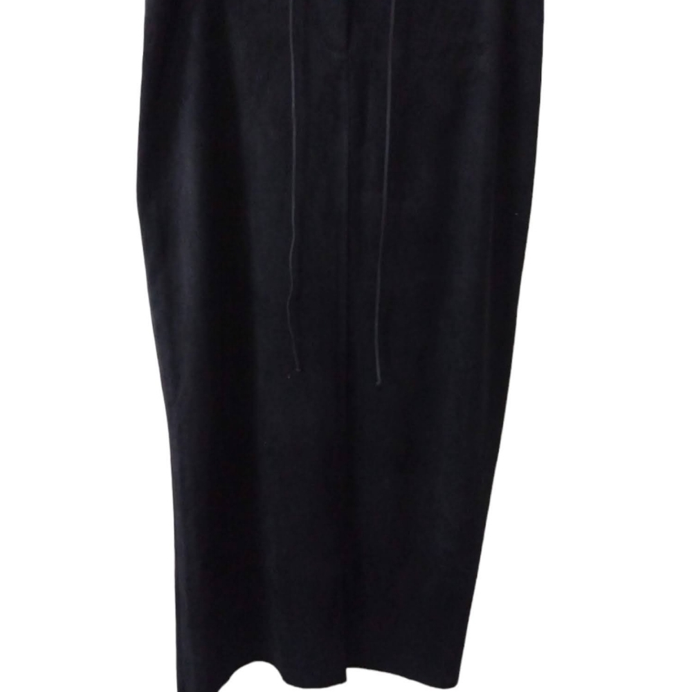 Carol Little Sport Black Suede Maxi Skirt